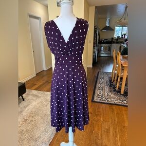 Shelby & Palmer Purple Polka Dot Dress